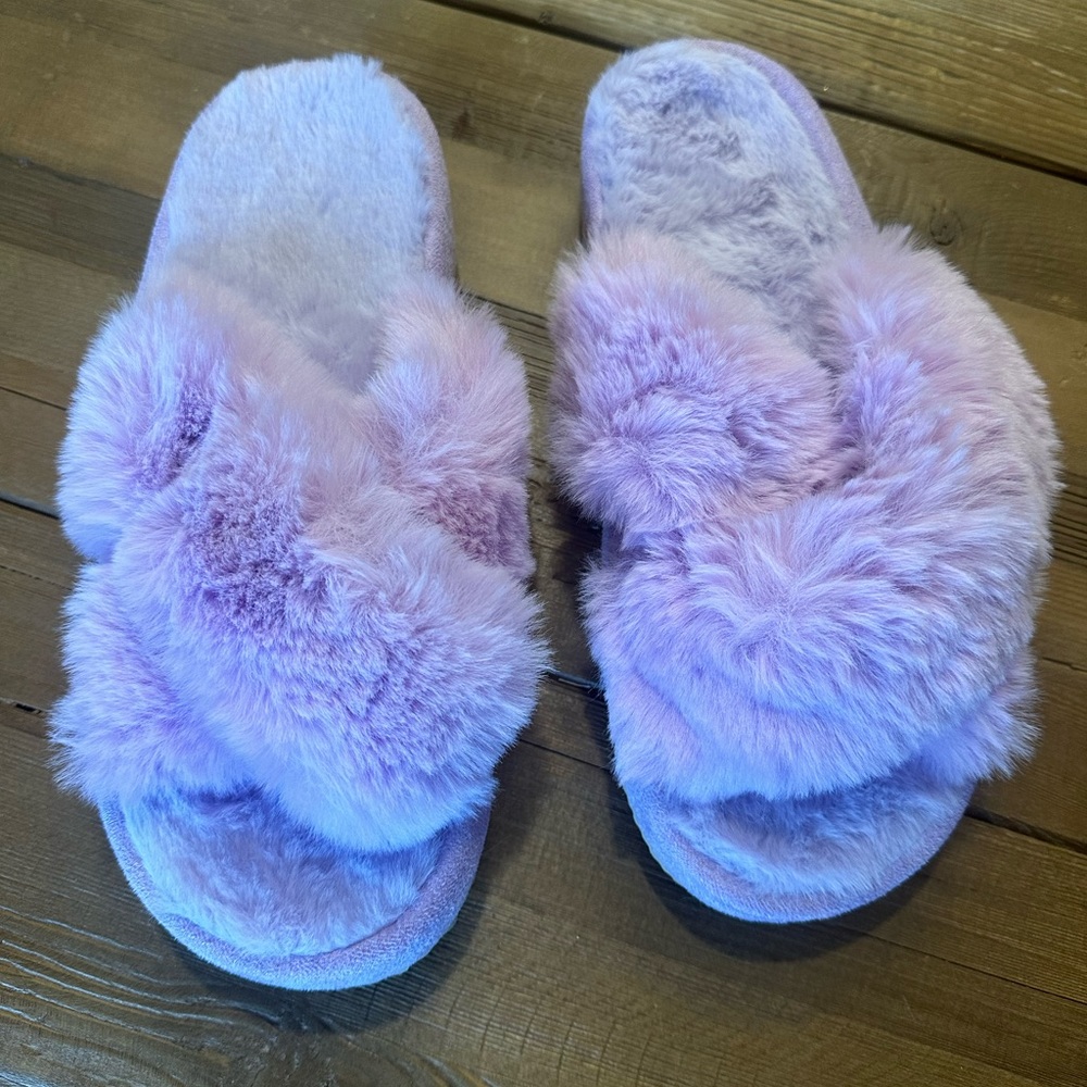 Purple slipper sandals size 8.5 brand new